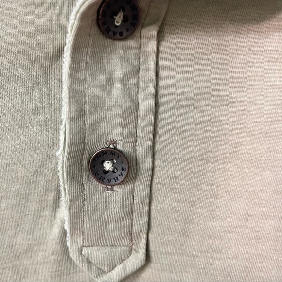 Tommy Bahama polo shirt L large Light green 100% Cotton Mens Raw edge collar - Picture 7 of 8